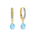 Trendy Jewelry Tear Drop Gemstone Earrings